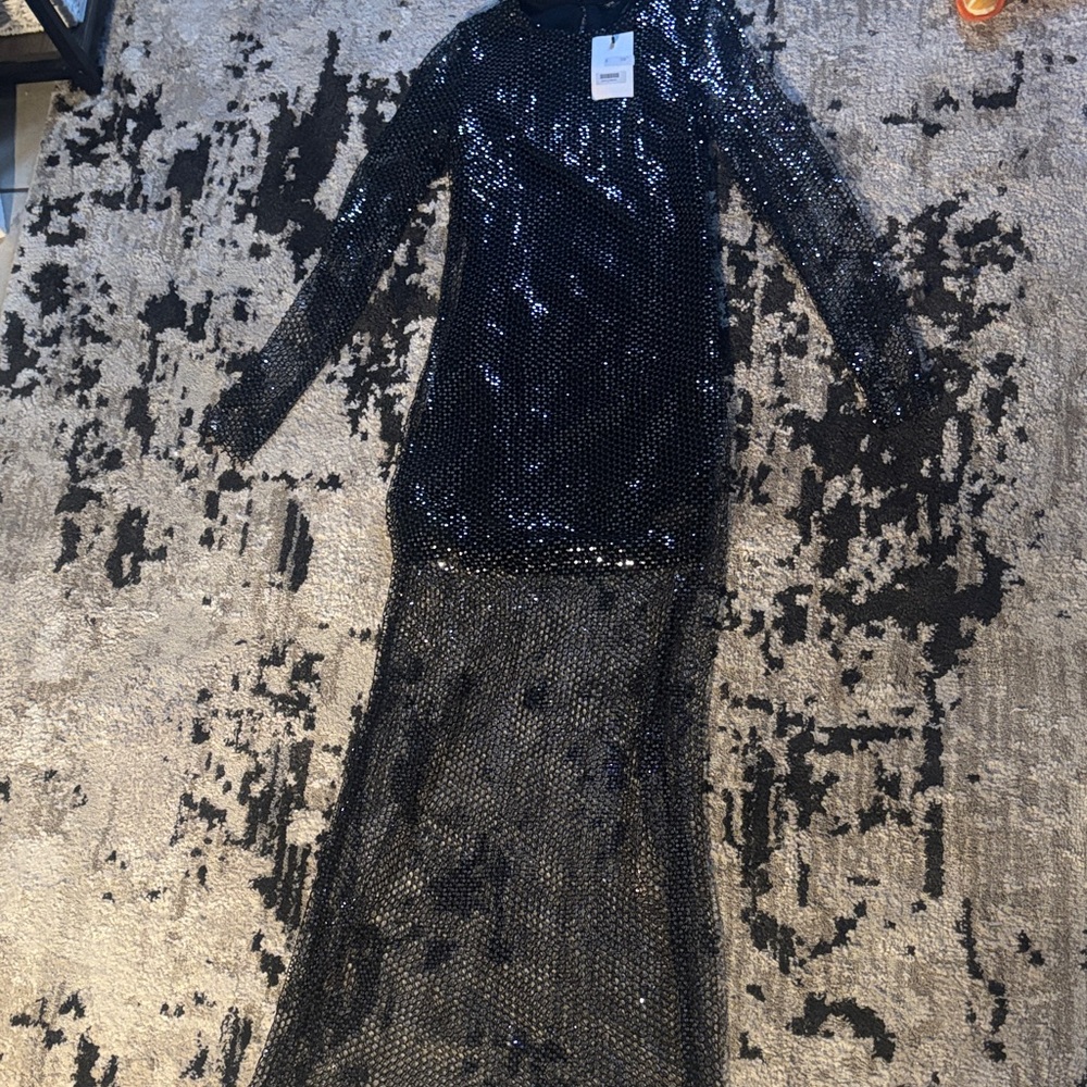 Zara Black Sequin Dress